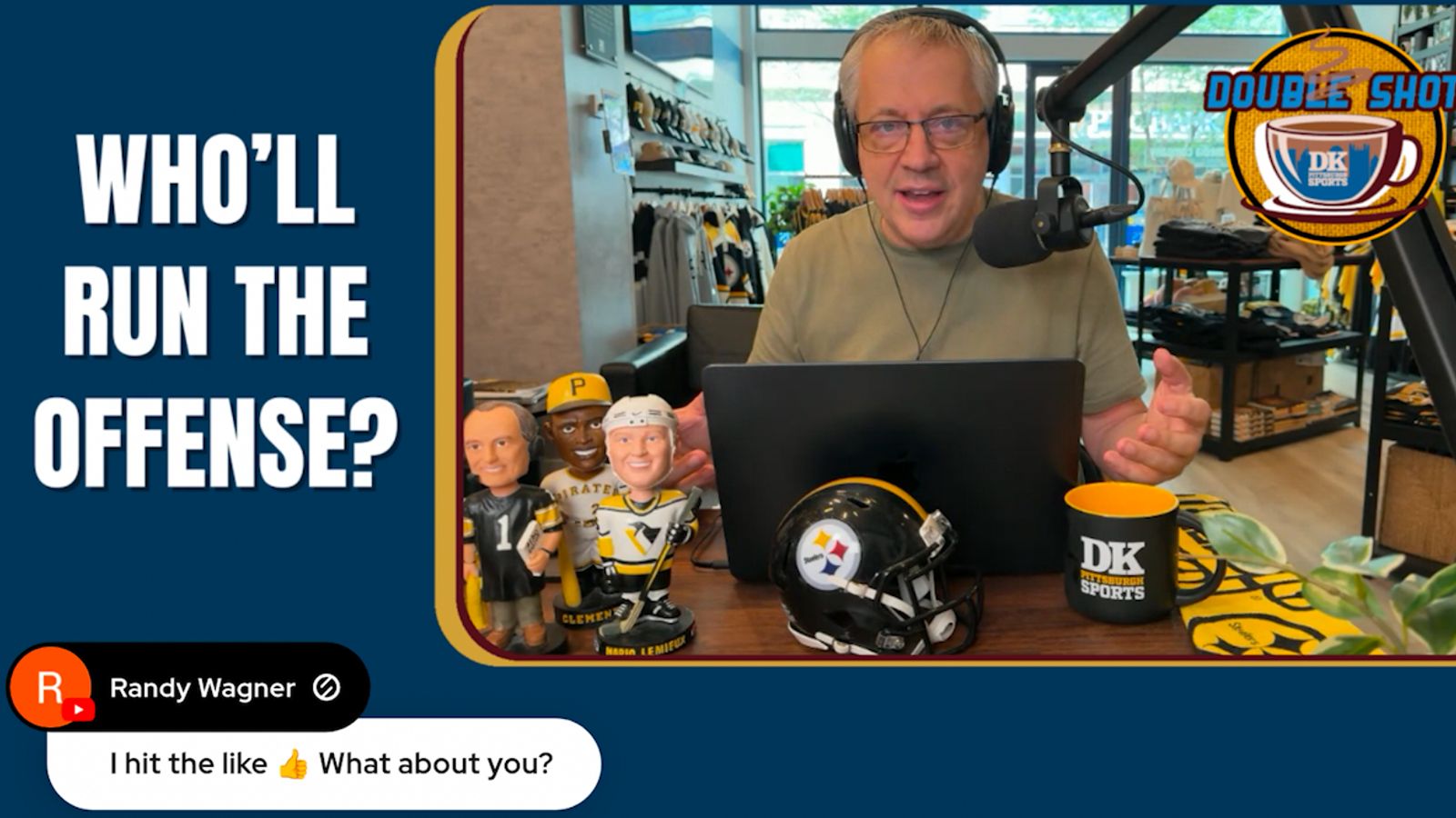 DK’s Double Shot of Steelers: Who’ll run the offense? taken in Downtown (Videos)
